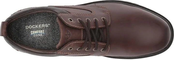 Dockers Warden Plain Toe Oxford Men's Shoes Red/Brown Soft Oiled Crazyhorse : 7 D - Medium, Full Grain leather - Image 3