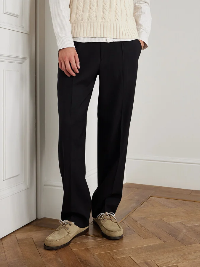Docksides Portland Leather-Trimmed Suede Boat Shoes - Image 2
