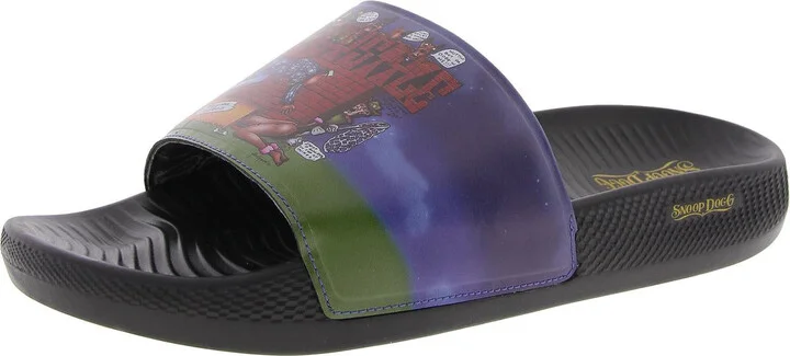 DOGGY STYLE SLIDE Mens Cushioned Footbed Man Made Slide Sandals
