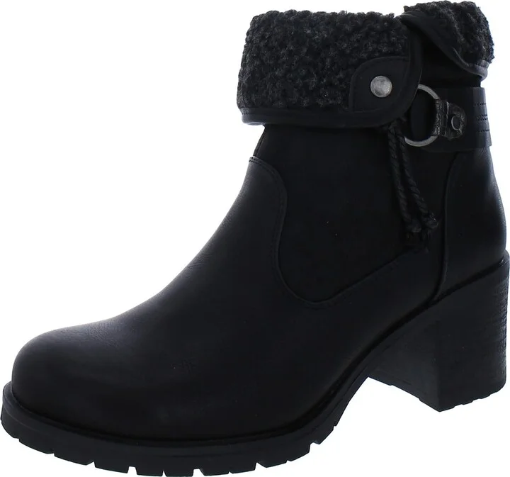 Doja Womens Faux Leather Booties