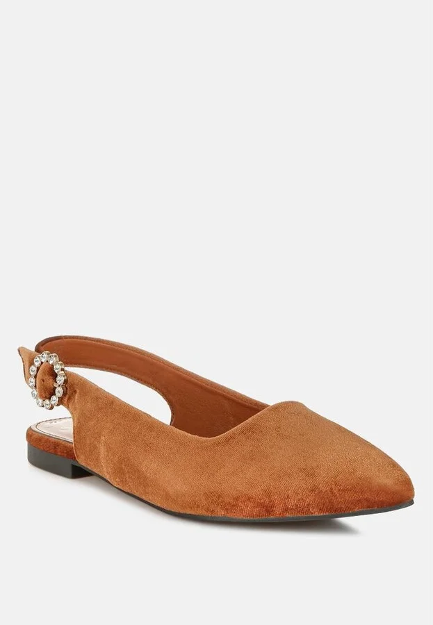 Dolan Velvet Slingback Flat Sandals - Image 2