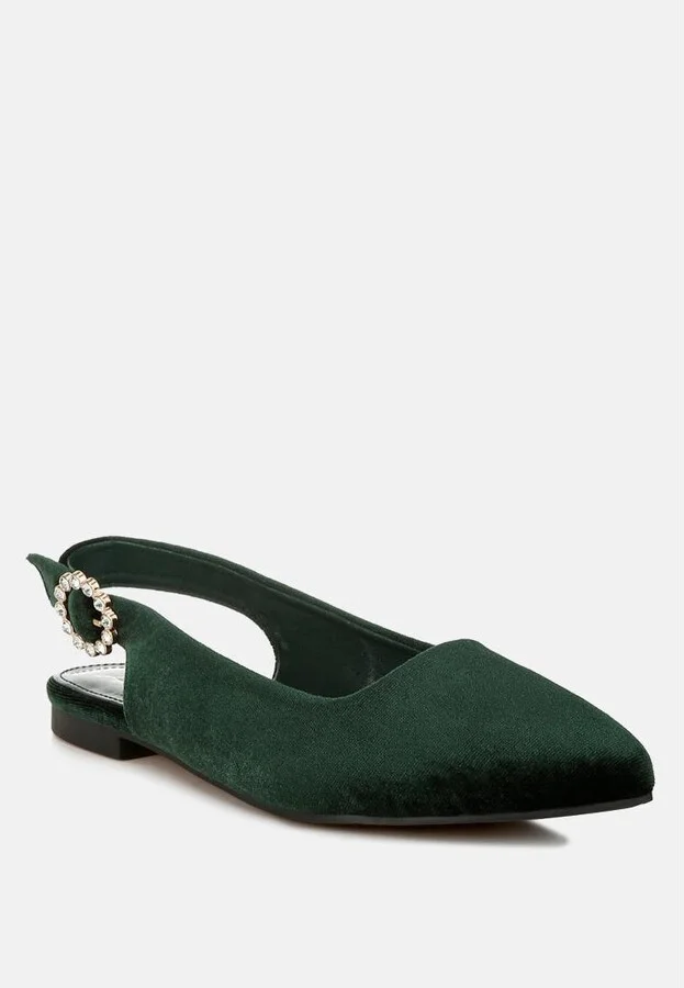 Dolan Velvet Slingback Flat Sandals - Image 5