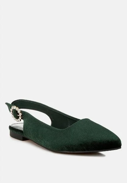 Dolan Velvet Slingback Flat Womens Sandals Women - Image 5