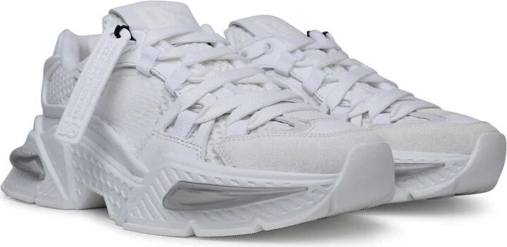 Dolce & Gabbana 'Airmaster' White Calf Leather Blend Sneakers - Image 2