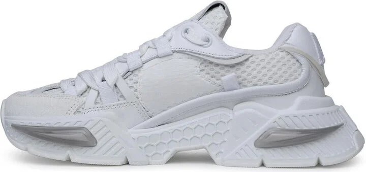 Dolce & Gabbana 'Airmaster' White Calf Leather Blend Sneakers - Image 3
