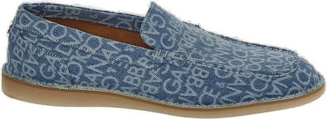 Dolce & Gabbana All-Over Logo Printed Loafers