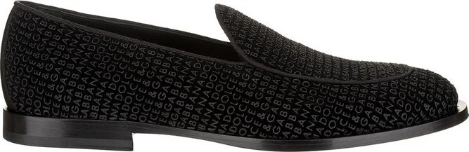 Dolce & Gabbana All-Over Logo-Printed Loafers