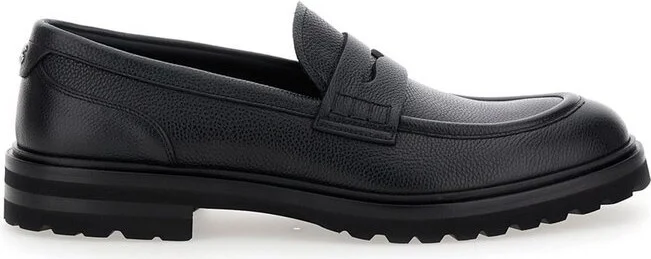 Dolce & Gabbana Almond Toe Penny Loafers