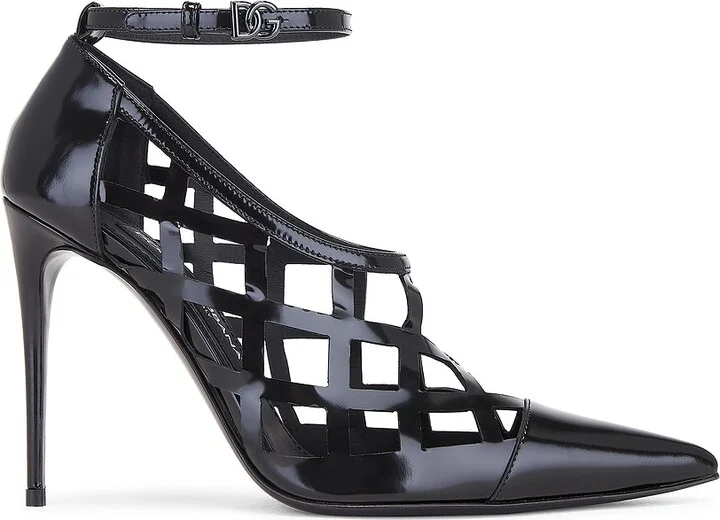 Dolce & Gabbana Ankle Strap Pump in Black