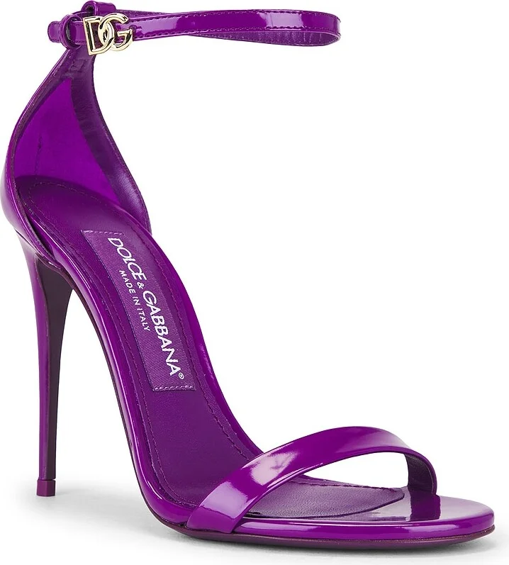 Dolce & Gabbana Ankle Strap Sandal in Purple - Image 2