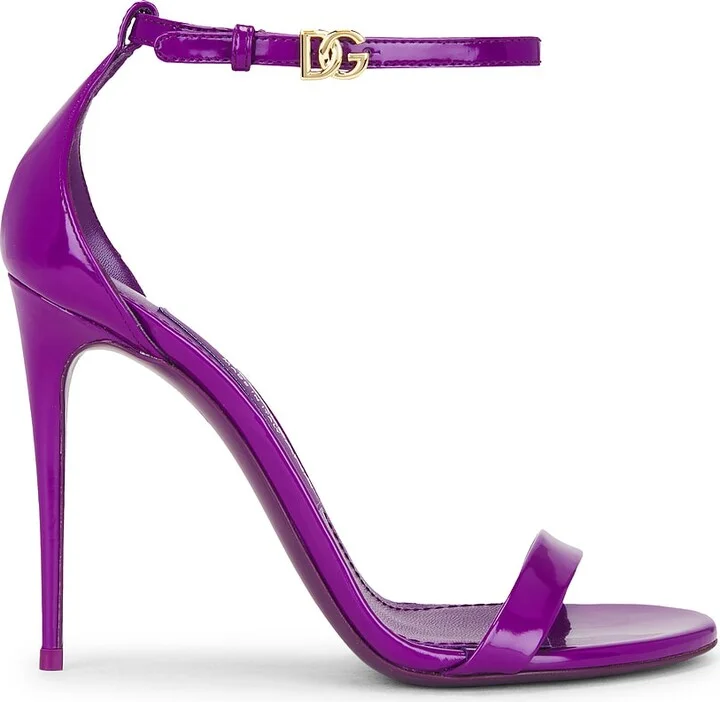 Dolce & Gabbana Ankle Strap Sandal in Purple