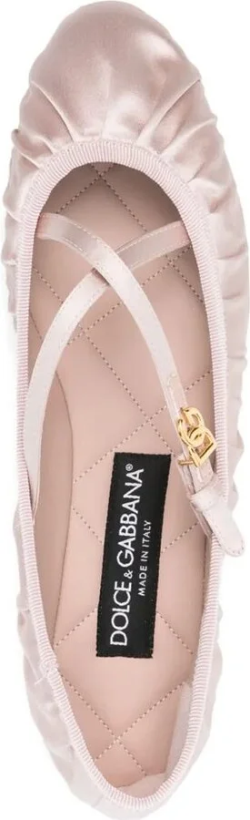 Dolce & Gabbana Ballerinas With Logo Buckle - Image 4