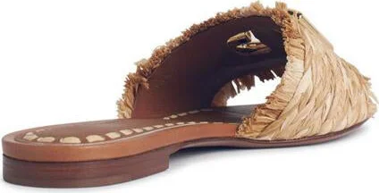 Dolce & Gabbana Beige Raffia Braid Slipper - Image 3