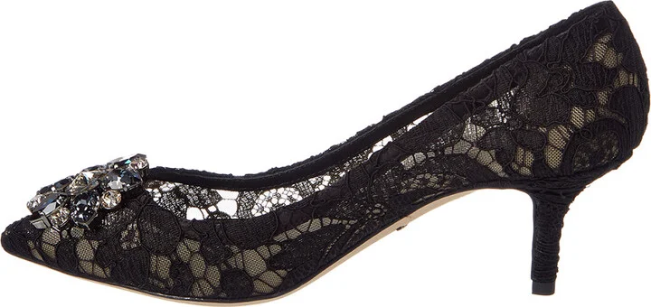 Dolce & Gabbana Bellucci 60 Embellished Taormina Lace Pump - Image 2