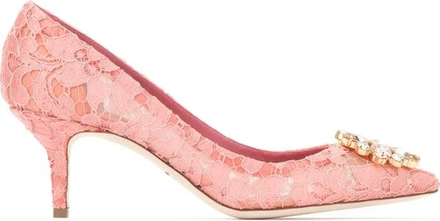 Dolce & Gabbana Bellucci Embellished Lace Pumps