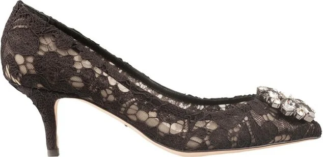 Dolce & Gabbana Bellucci Lace Embellished Pumps
