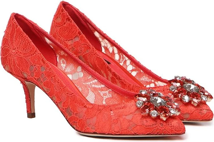 Dolce & Gabbana Bellucci Lace Pump - Image 2