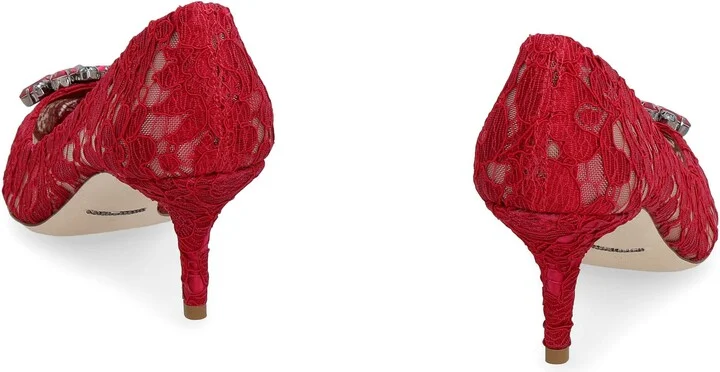 Dolce & Gabbana Bellucci Lace Pump - Image 4