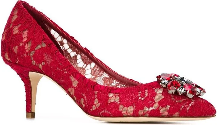 Dolce & Gabbana Bellucci Lace Pump - Image 2