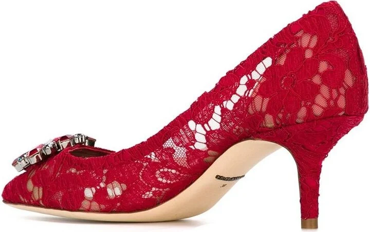 Dolce & Gabbana Bellucci Lace Pump - Image 3