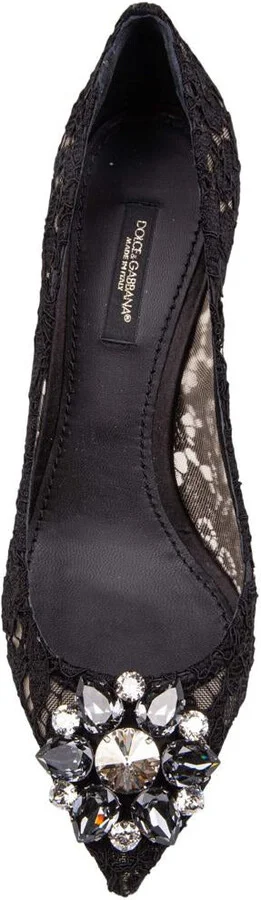 Dolce & Gabbana Bellucci Lace Pumps Taormina With Embroidery - Image 3
