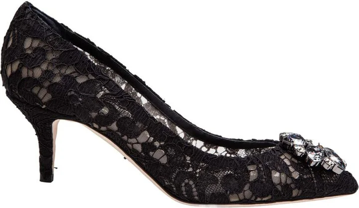 Dolce & Gabbana Bellucci Lace Pumps Taormina With Embroidery