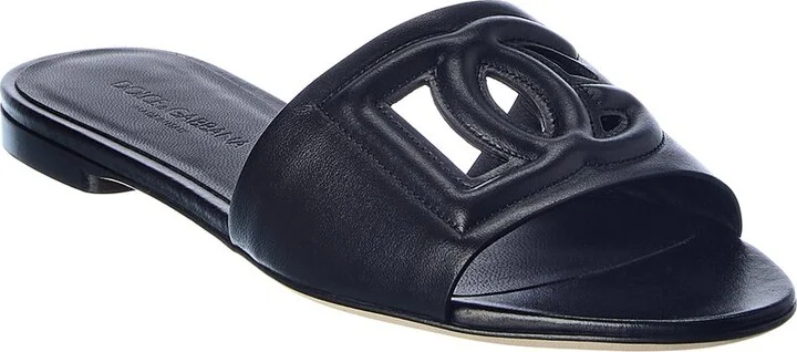 Dolce & Gabbana Bianca Leather Sandal