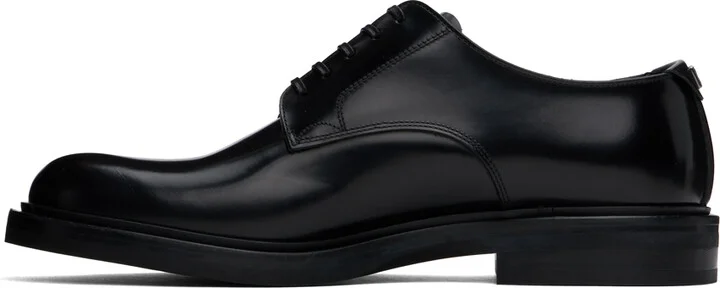 Dolce&Gabbana Black Brushed Calfskin Altavilla Derbys - Image 3