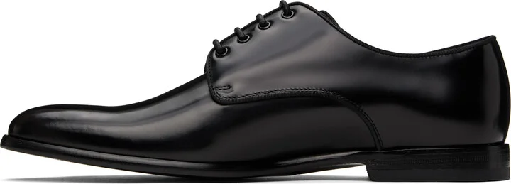 Dolce&Gabbana Black Brushed Calfskin Derbys - Image 3