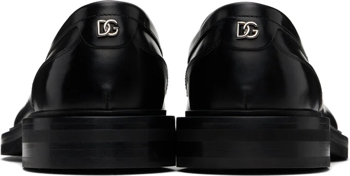 Dolce&Gabbana Black Brushed Calfskin Loafers - Image 2