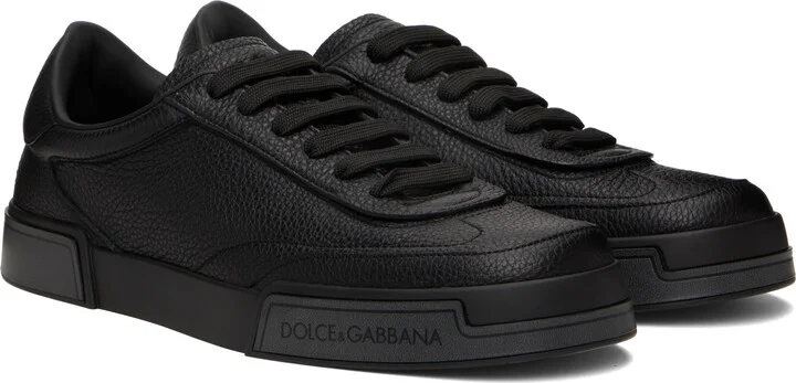 Dolce&Gabbana Black Calfskin Portofino Yacht Sneakers - Image 4