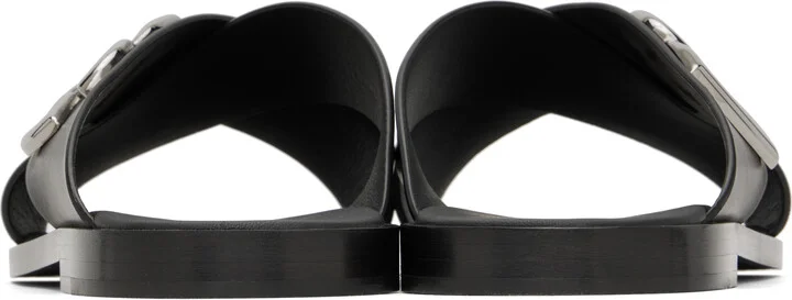 Dolce&Gabbana Black Calfskin Sandals - Image 2