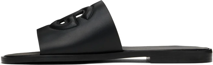 Dolce&Gabbana Black Calfskin Slides - Image 3
