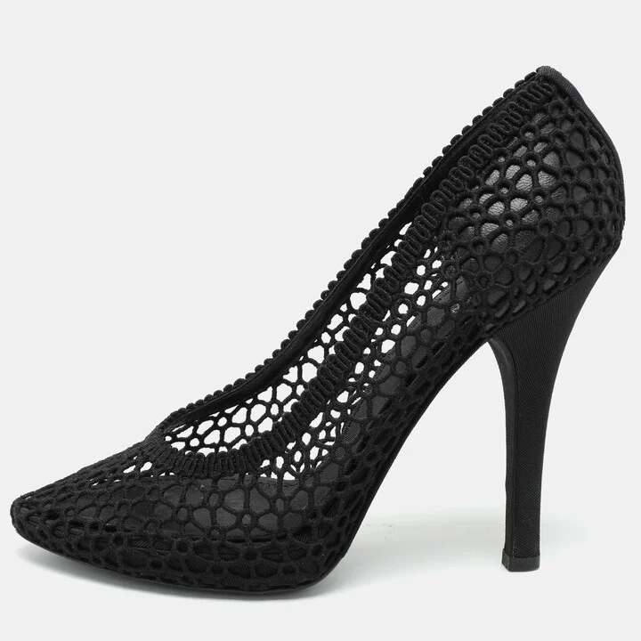 Dolce & Gabbana Black Crochet Pumps Size 39