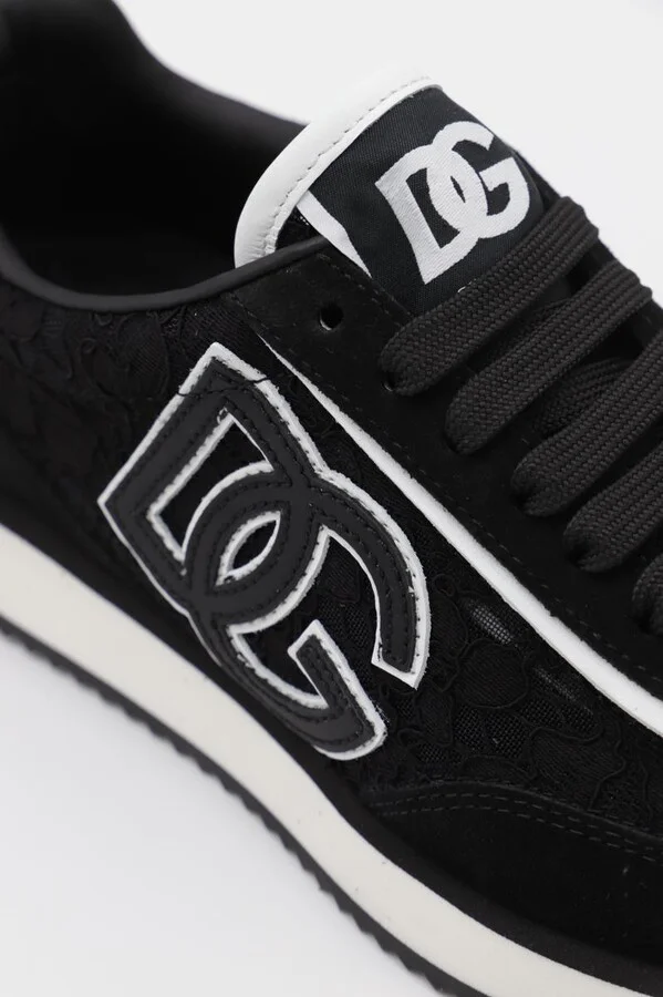 Dolce & Gabbana Black Dg Cushion Sneakers - Image 3