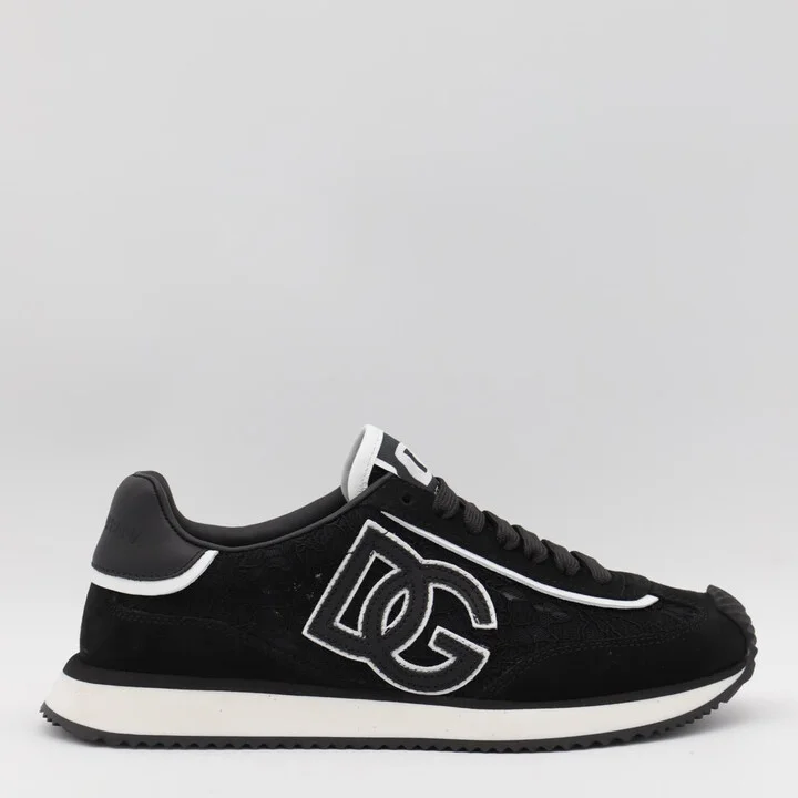 Dolce & Gabbana Black Dg Cushion Sneakers
