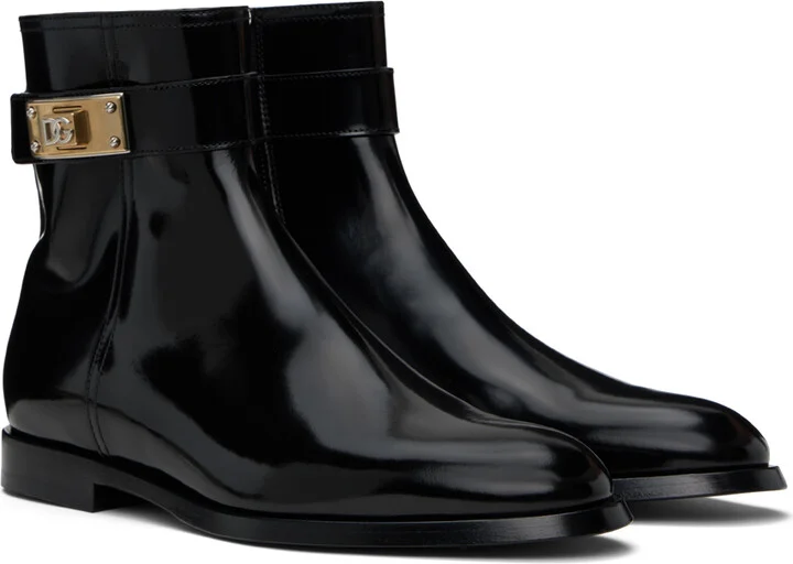 Dolce&Gabbana Black Giotto Boots - Image 4