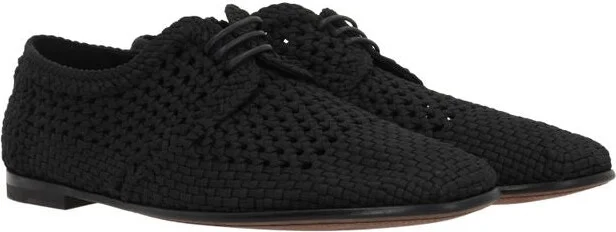 Dolce & Gabbana Black Lace Up Shoes - Image 3