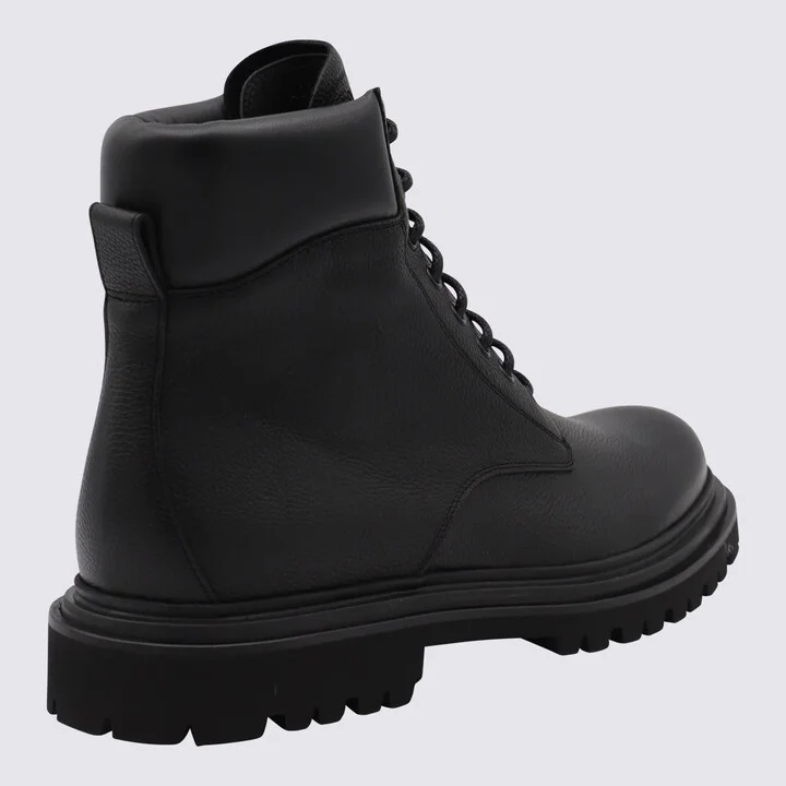 Dolce & Gabbana Black Leather Boots - Image 3