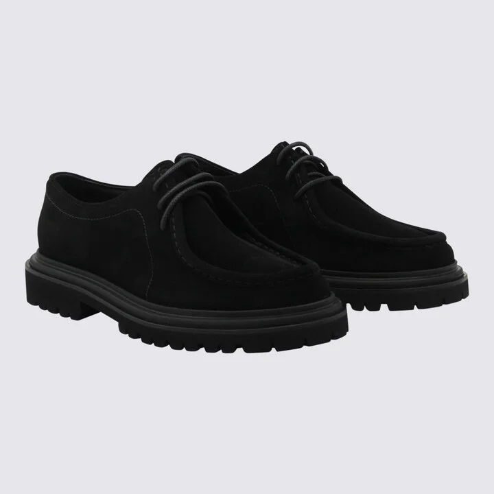 Dolce & Gabbana Black Leather Lace Up Shoes - Image 2