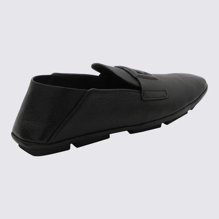 Dolce & Gabbana Black Leather Loafers - Image 2