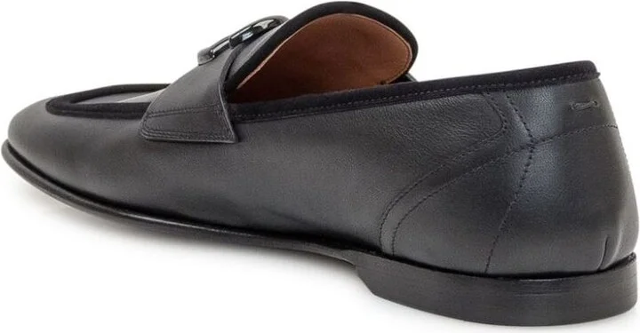 Dolce & Gabbana Black Leather Loafers