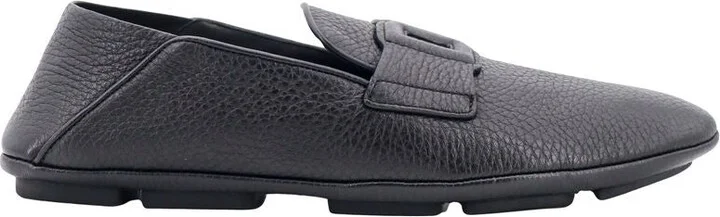 Dolce & Gabbana Black Leather Loafers