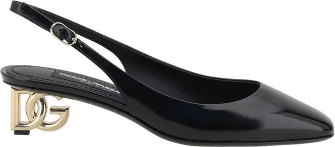 Dolce & Gabbana Black Leather Pumps - Image 2
