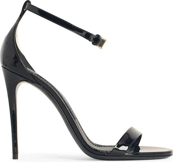 Dolce & Gabbana Black Leather Sandals