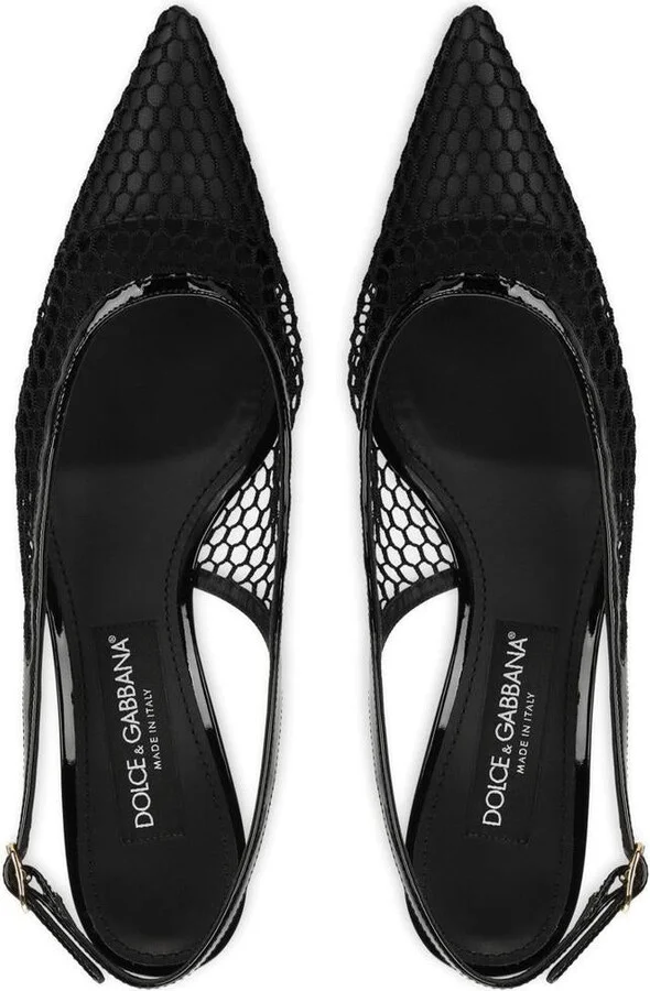 Dolce & Gabbana Black Leather Shoes With Logo Plaque - Image 2