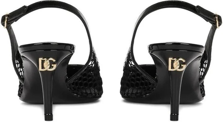 Dolce & Gabbana Black Leather Shoes With Logo Plaque - Image 3