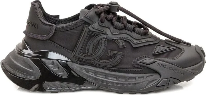 Dolce & Gabbana Black Low-Top Sneakers With Logo