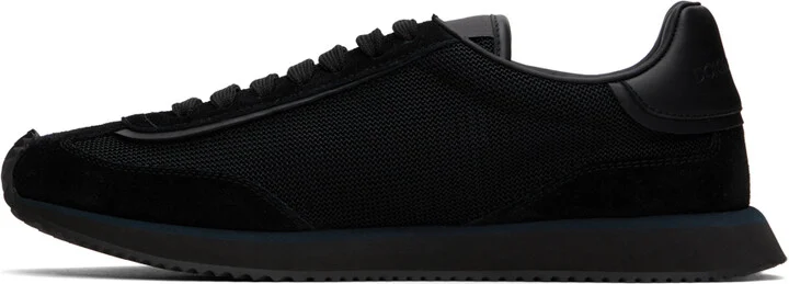Dolce&Gabbana Black Mixed-Material 'DG' Cushion Sneakers - Image 3