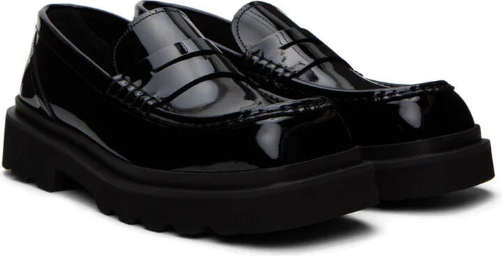 Dolce&Gabbana Black Moc Toe Loafers - Image 4